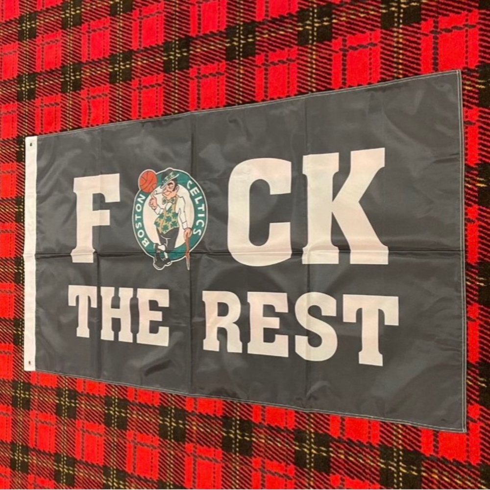 Brand new Boston Celtics banner flag